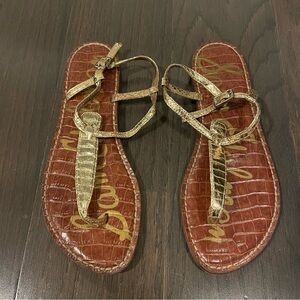 Sam Edelman Gold Sandals